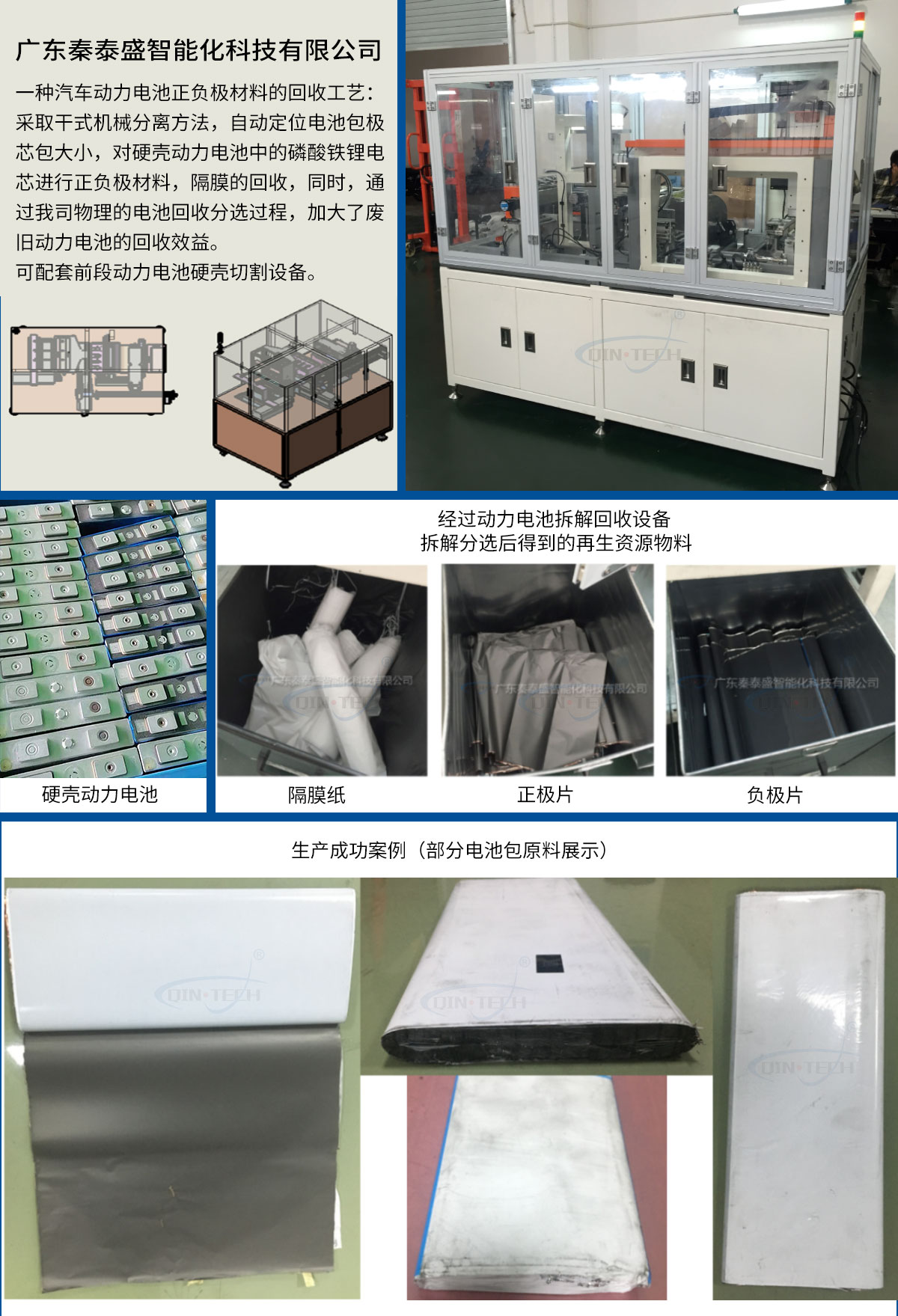 動力電池回收設(shè)備技術(shù)要求
