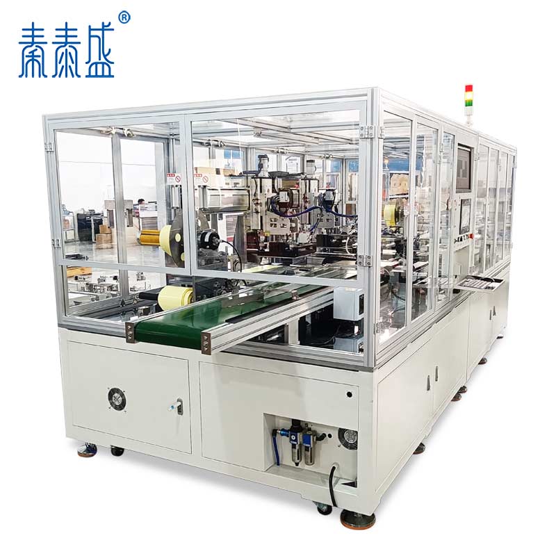 新能源汽車(chē)動(dòng)力電池阻燃隔熱板離型紙輔料全自動(dòng)高效貼裝設(shè)備